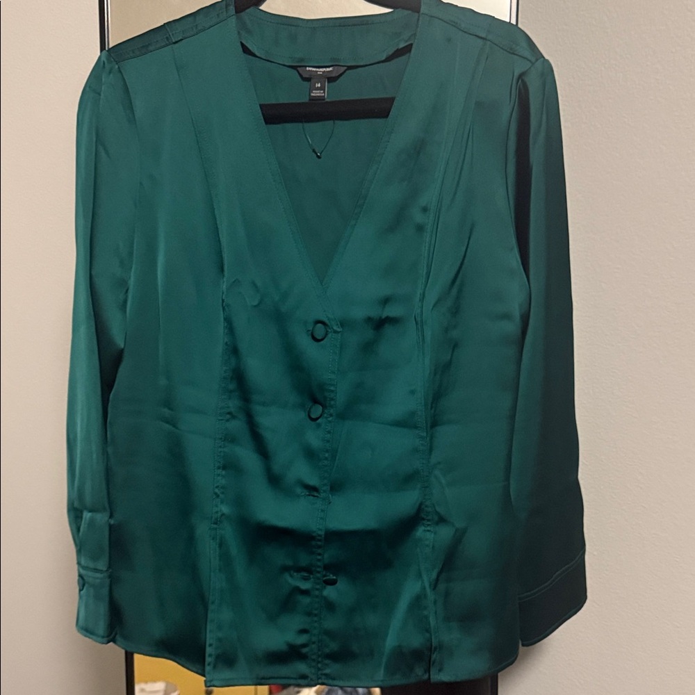 Banana Republic Green Blouse